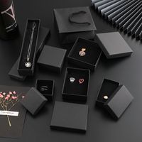 Fashion Solid Color Paper Jewelry Boxes sku image 1