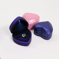 Fashion Heart Shape Plastic Jewelry Boxes 1 Piece main image 4