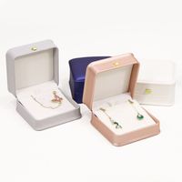 Simple Style Solid Color Pu Leather Jewelry Boxes 1 Piece main image 5