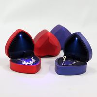 Fashion Heart Shape Plastic Jewelry Boxes 1 Piece main image 1