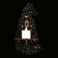 Creative Christmas Home Decorative Crafts Pendant Wooden Candlestick sku image 2