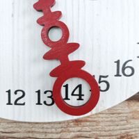 Creative Christmas Home Wooden Decoration Countdown Calendar Pendant main image 3