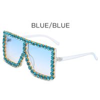Moda Degradado De Color Ordenador Personal Cuadrado Diamante Fotograma Completo Gafas De Sol Mujer sku image 2