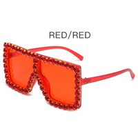 Fashion Gradient Color Pc Square Diamond Full Frame Women's Sunglasses sku image 10