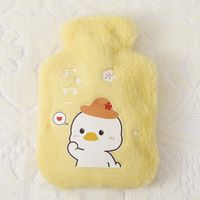 Soft Rabbit Fur Hot Water Bag Water Injection Hand Warmer Thickened Explosion-proof Plush Cartoon Large Hot-water Bag Wholesale Direct Sales sku image 4