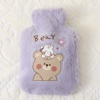 Soft Rabbit Fur Hot Water Bag Water Injection Hand Warmer Thickened Explosion-proof Plush Cartoon Large Hot-water Bag Wholesale Direct Sales sku image 8