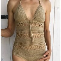 Women's Sexy Solid Color One Piece main image 4