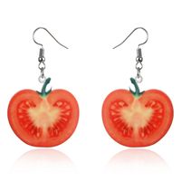 Cute Simple Style Fruit Arylic 3d Print Women's Drop Earrings sku image 4