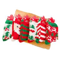 Unisexe Mignon Sapin De Noël Père Noël Wapiti Molleton Jacquard Crew Socks main image 4