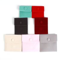 Fashion Solid Color Flannel Jewelry Packaging Bags main image 3
