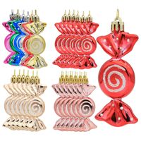 Christmas Fashion Candy Plastic Party Hanging Ornaments 6 Pieces main image 1