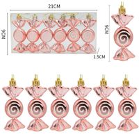 Christmas Fashion Candy Plastic Party Hanging Ornaments 6 Pieces sku image 4