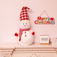 Christmas Cute Christmas Hat Snowman Cotton Chiffon Velvet Party Ornaments sku image 5