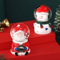 Christmas Christmas Tree Santa Claus Snowman Crystal Glass Christmas Ornaments 1 Piece sku image 24