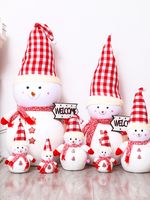 Christmas Cute Christmas Hat Snowman Cotton Chiffon Velvet Party Ornaments main image 4