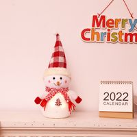 Weihnachten Süß Weihnachtsmütze Schneemann Baumwolle Chiffon Samt Gruppe Ornamente sku image 3