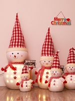 Christmas Cute Christmas Hat Snowman Cotton Chiffon Velvet Party Ornaments main image 2