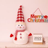 Weihnachten Süß Weihnachtsmütze Schneemann Baumwolle Chiffon Samt Gruppe Ornamente sku image 6