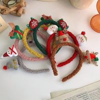 Chinoiserie Christmas Tree Santa Claus Cloth Handmade Hair Band 1 Piece main image 4