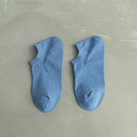 Men's Fashion Solid Color Polyester Cotton Ankle Socks 1 Set sku image 13