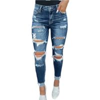 Women's Holiday Retro Solid Color Full Length Jeans main image 5