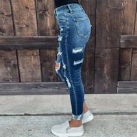 Women's Holiday Retro Solid Color Full Length Jeans main image 2