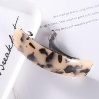 Retro Color Block Leopard Resin Acetic Acid Sheets Hair Clip 1 Piece sku image 15