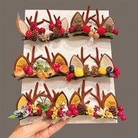 Fashion Antlers Plastic Patchwork Hair Clip 1 Pair main image 5