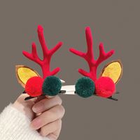 Fashion Antlers Plastic Patchwork Hair Clip 1 Pair sku image 3