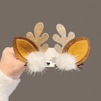 Fashion Antlers Plastic Patchwork Hair Clip 1 Pair sku image 9