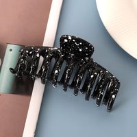 Casual Color Block Solid Color Plastic Resin Hair Claws sku image 8