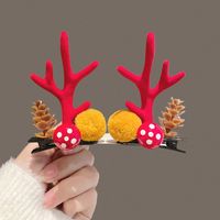 Fashion Antlers Plastic Patchwork Hair Clip 1 Pair sku image 5
