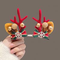 Fashion Antlers Plastic Patchwork Hair Clip 1 Pair sku image 13