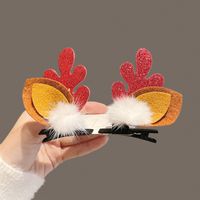 Fashion Antlers Plastic Patchwork Hair Clip 1 Pair sku image 8