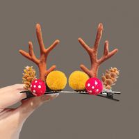 Fashion Antlers Plastic Patchwork Hair Clip 1 Pair sku image 7