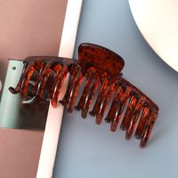 Lässig Farbblock Einfarbig Kunststoff Harz Haarkrallen sku image 5