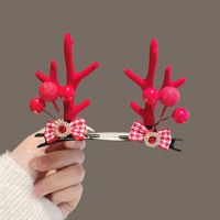 Fashion Antlers Plastic Patchwork Hair Clip 1 Pair sku image 10