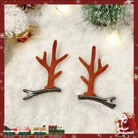 Fashion Antlers Plastic Patchwork Hair Clip 1 Pair sku image 1