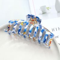 Casual Color Block Solid Color Plastic Resin Hair Claws main image 5