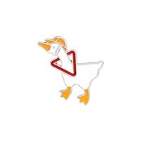 Cartoon Style Rabbit Cat Duck Alloy Stoving Varnish Unisex Brooches sku image 4