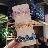 Fashion Butterfly Alloy Plating Rhinestones Hair Clip 1 Piece main image 4