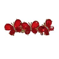 Fashion Butterfly Alloy Plating Rhinestones Hair Clip 1 Piece main image 5