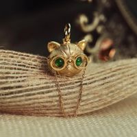 Fashion Cat Copper Plating Necklace 1 Piece main image 1