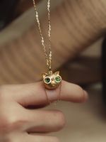 Fashion Cat Copper Plating Necklace 1 Piece main image 3
