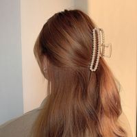 Simple Style Geometric Artificial Pearl Handmade Hair Claws 1 Piece sku image 60