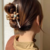 Simple Style Geometric Artificial Pearl Handmade Hair Claws 1 Piece sku image 68