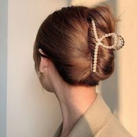 Simple Style Geometric Artificial Pearl Handmade Hair Claws 1 Piece sku image 58