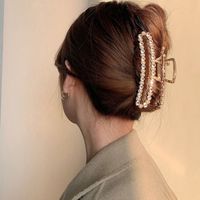 Simple Style Geometric Artificial Pearl Handmade Hair Claws 1 Piece sku image 61