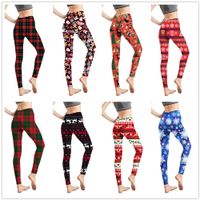 Style Simple Flocon De Neige Spandex Polyester Longueur De La Cheville Leggings main image 6