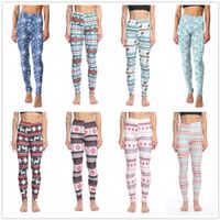 Simple Style Snowflake Spandex Polyester Ankle-length Leggings main image 3